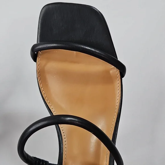 Sincerely Jules Black Kimberly Strappy High Heels Size 8 - Picture 4 of 8